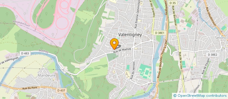 localisation de l'entreprise SCI DE LA FONTAINE  VALENTIGNEY