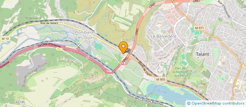 localisation de l'entreprise SCI DE LA FONTAINE  PLOMBIERES-LES-DIJON