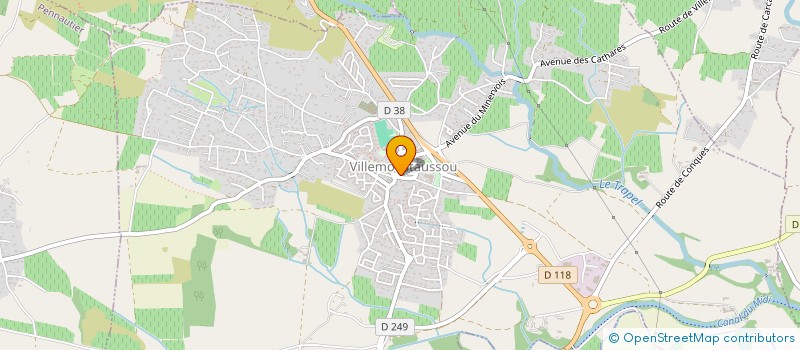 localisation de l'entreprise SCI DE LA FONTAINE à VILLEMOUSTAUSSOU