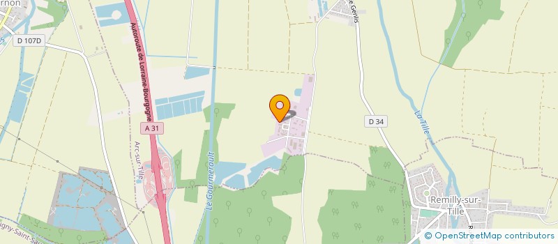 localisation de l'entreprise SCI DE LA FONTAINE  ARC-SUR-TILLE