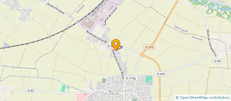 localisation de l'entreprise SCI DE LA FONTAINE  ENNEZAT
