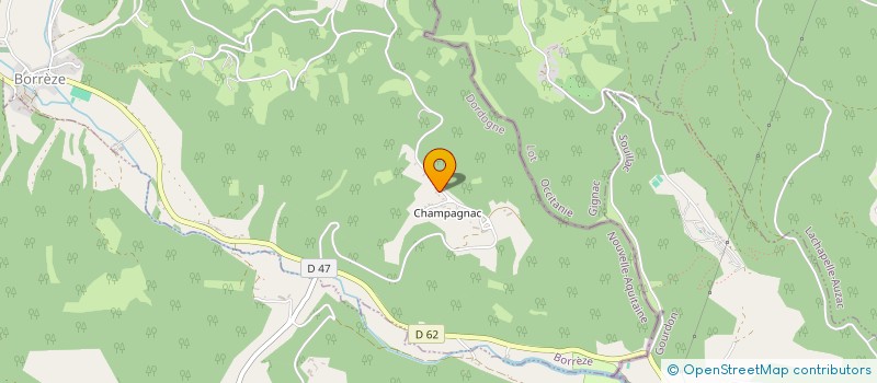 localisation de l'entreprise SCI DE LA FONTAINE  BORREZE