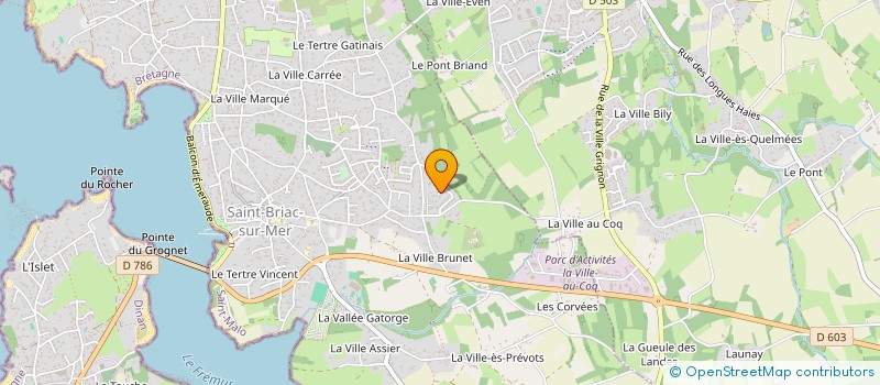 localisation de l'entreprise SCI DE LA FONTAINE  SAINT-BRIAC-SUR-MER