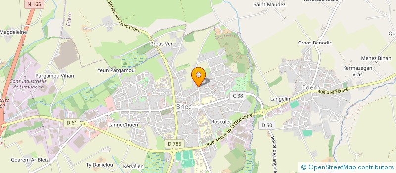 localisation de l'entreprise SCI DE LA FONTAINE  BRIEC