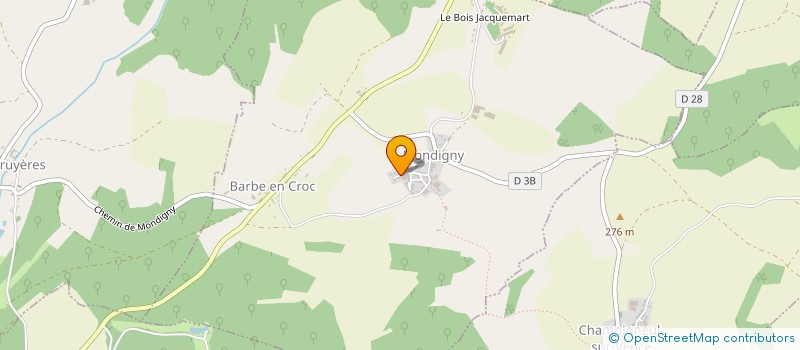 localisation de l'entreprise SCI DE LA FONTAINE  MONDIGNY