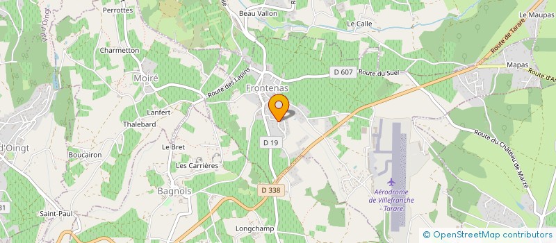 localisation de l'entreprise SCI DE LA FONTAINE  FRONTENAS