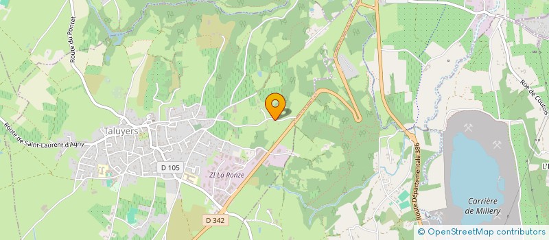 localisation de l'entreprise SCI DE LA FONTAINE  TALUYERS