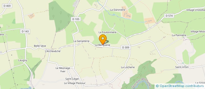 localisation de l'entreprise SCI DE LA FONTAINE  SAINT-JEAN-DES-CHAMPS