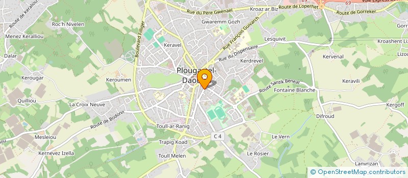 localisation de l'entreprise SCI DE LA FONTAINE  PLOUGASTEL-DAOULAS