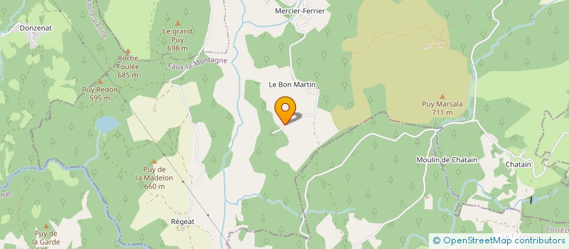 localisation de l'entreprise SCI DE LA FONTAINE  FAUX LA MONTAGNE