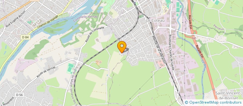 localisation de l'entreprise SCI DE LA FONTAINE  COMMELLE-VERNAY