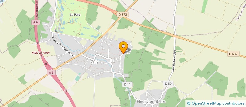localisation de l'entreprise SCI DE LA FONTAINE  CELY