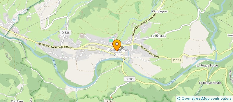 localisation de l'entreprise SCI DE LA FONTAINE  SAINT-COME-D'OLT