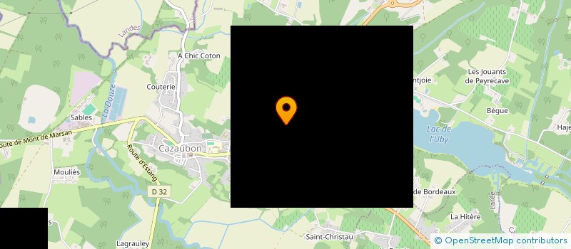 localisation de l'entreprise SCI DE LA FONTAINE  CAZAUBON