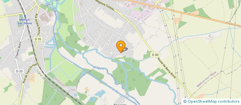 localisation de l'entreprise SCI DE LA FONTAINE  MEHUN-SUR-YEVRE