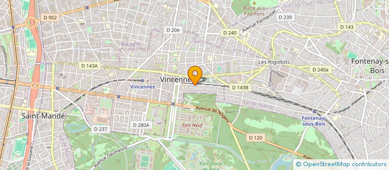 localisation de l'entreprise SCI DE LA FONTAINE à VINCENNES