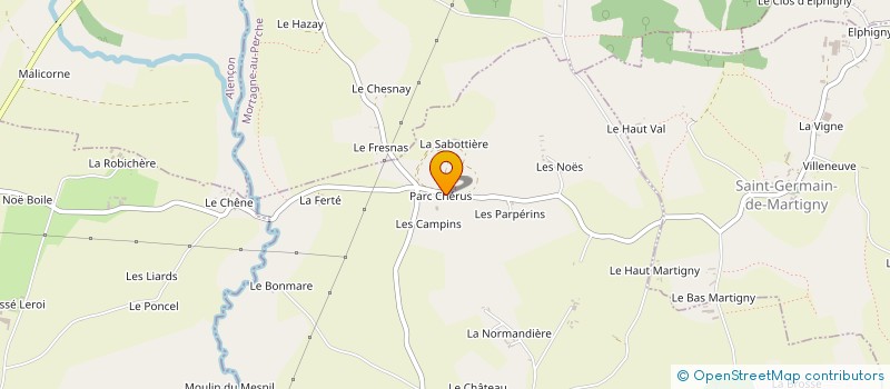 localisation de l'entreprise SCI DE LA FONTAINE à CHAMPEAUX-SUR-SARTHE