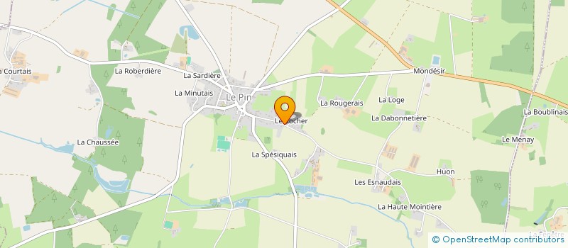 localisation de l'entreprise SCI DE LA FONTAINE à LE PIN