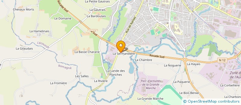 localisation de l'entreprise SCI DE LA FONTAINE  FOUGERES