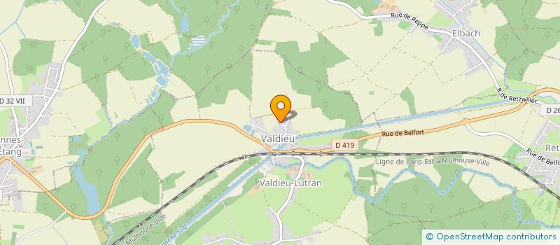 localisation de l'entreprise SCI DE LA FONTAINE  VALDIEU-LUTRAN