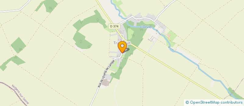 localisation de l'entreprise SCI DE LA FONTAINE AUX DAMES  TRANCAULT