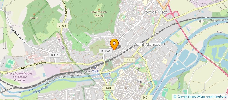 localisation de l'entreprise SCI DE LA FONTAINE AUX GEAIS  TOUL