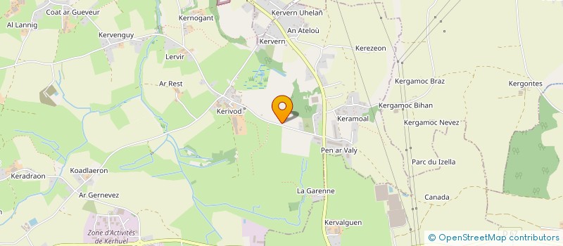 localisation de l'entreprise SCI DE LA FONTAINE BLANCHE  MILIZAC-GUIPRONVEL