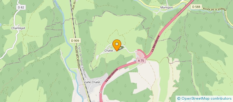 localisation de l'entreprise SCI DE LA FONTAINE DE CHALET à MASSIAC