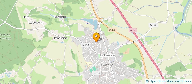 localisation de l'entreprise SCI DE LA FONTAINE DU LAC  LA BAZOGE