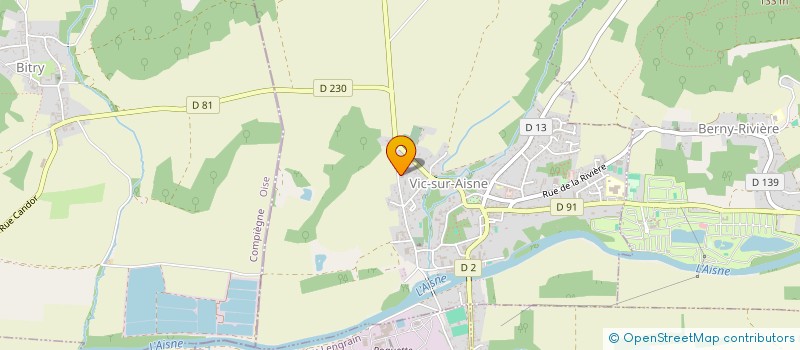 localisation de l'entreprise SCI DE LA FONTAINE LOEUILLY à VIC-SUR-AISNE