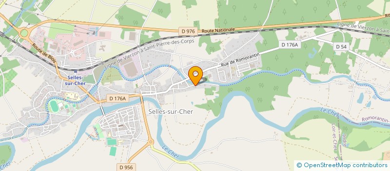 localisation de l'entreprise SCI DE LA FONTAINE ROGER  SELLES-SUR-CHER
