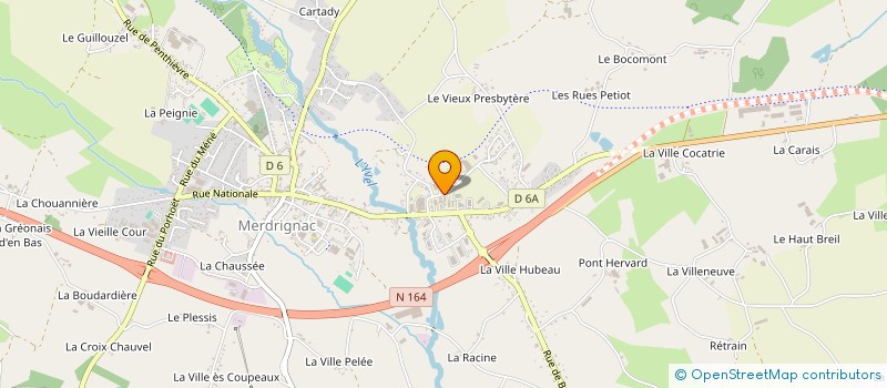 localisation de l'entreprise SCI DE LA FONTAINE SAINT NICOLAS  MERDRIGNAC