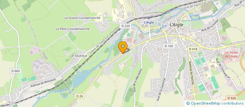 localisation de l'entreprise SCI DE LA FONTAINE SALEE à L'AIGLE