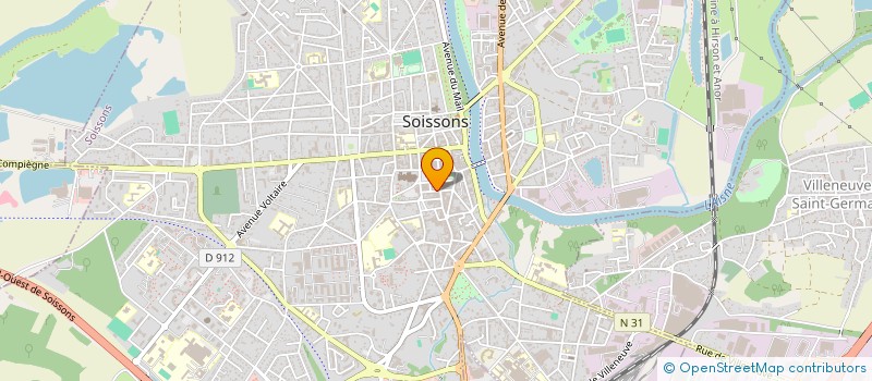localisation de l'entreprise SCI DE LA FONTAINE STE GENEVIEVE à SOISSONS