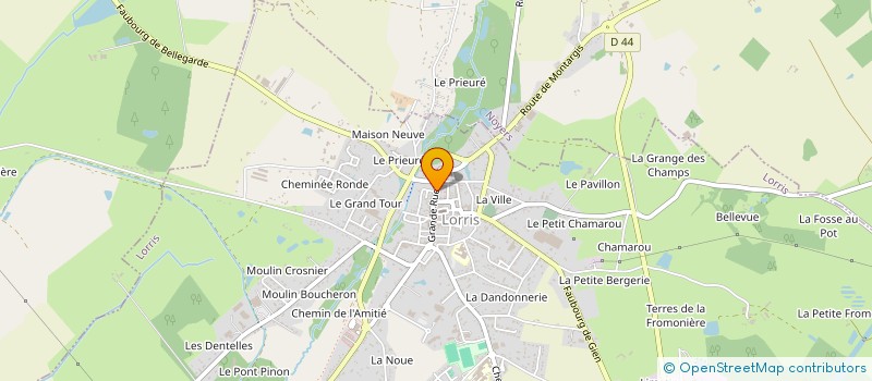 localisation de l'entreprise SCI DE LA FONTENELLE  LORRIS