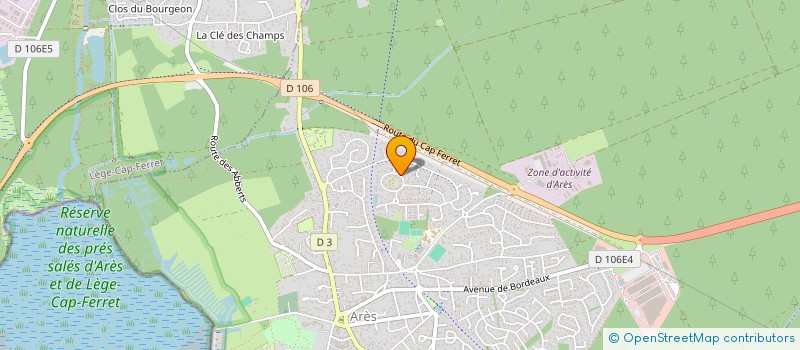 localisation de l'entreprise SCI DE LA FORESTIERE  ARES