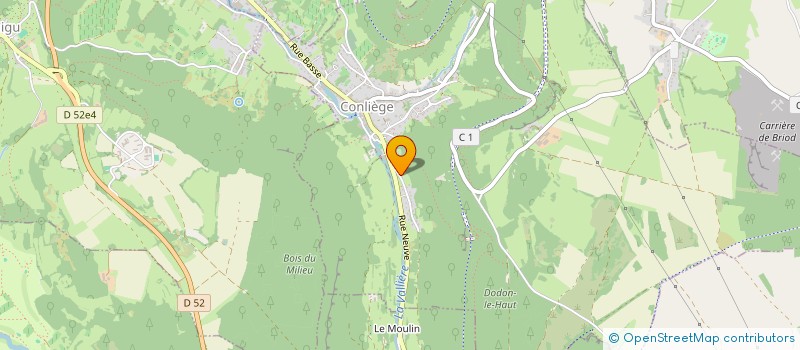 localisation de l'entreprise SCI DE LA FORET 2024  CONLIEGE