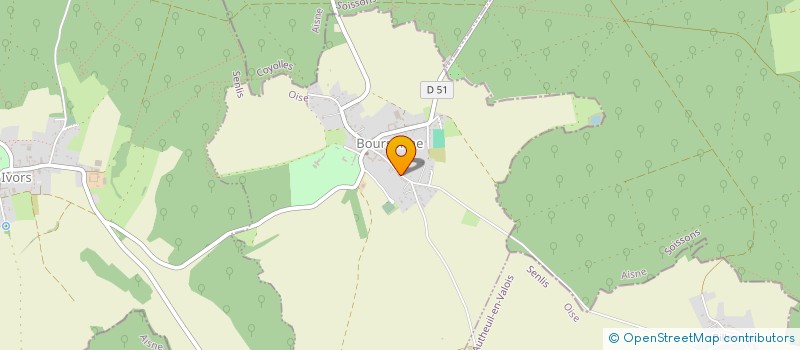 localisation de l'entreprise SCI DE LA FORET  BOURSONNE