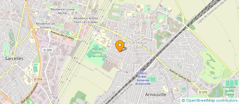 localisation de l'entreprise SCI DE LA FORET  ARNOUVILLE