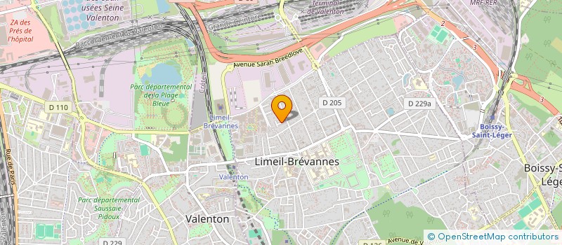 localisation de l'entreprise SCI DE LA FORET à LIMEIL-BREVANNES