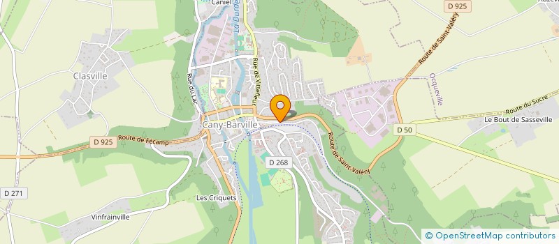 localisation de l'entreprise SCI DE LA FORET  CANY-BARVILLE