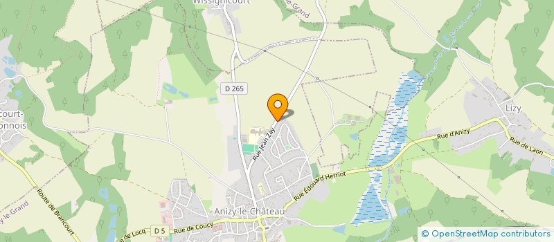 localisation de l'entreprise SCI DE LA FORET  ANIZY-LE-GRAND