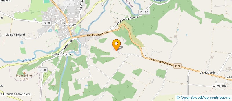 localisation de l'entreprise SCI DE LA FORET  GAVRAY-SUR-SIENNE