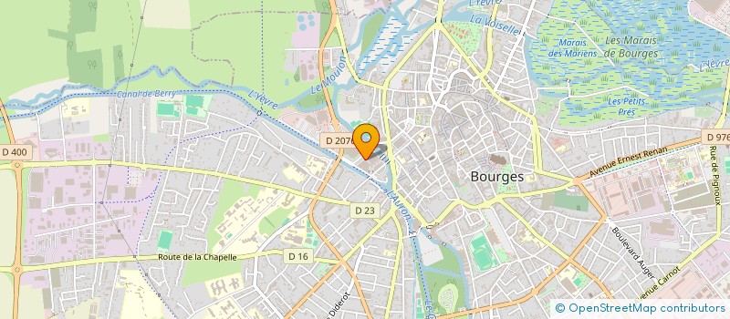 localisation de l'entreprise SCI DE LA FORET  BOURGES