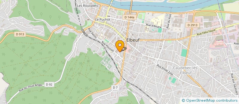 localisation de l'entreprise SCI DE LA FORET  ELBEUF