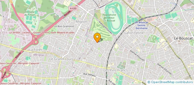 localisation de l'entreprise SCI DE LA FORET  BORDEAUX