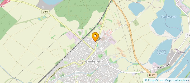 localisation de l'entreprise SCI DE LA FORET  GAMBSHEIM