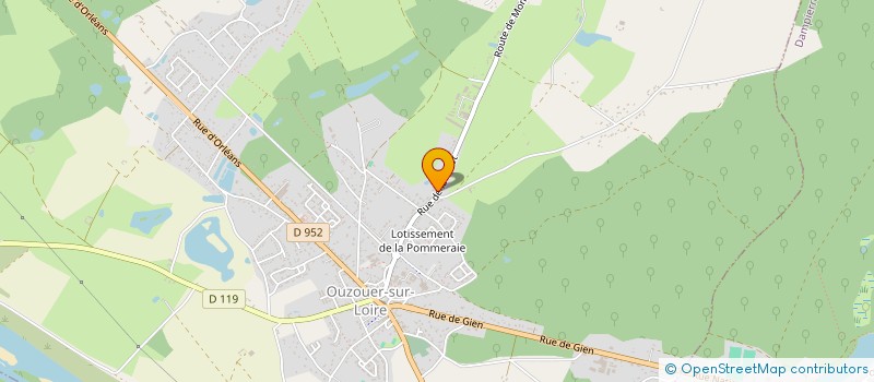 localisation de l'entreprise SCI DE LA FORET  OUZOUER-SUR-LOIRE