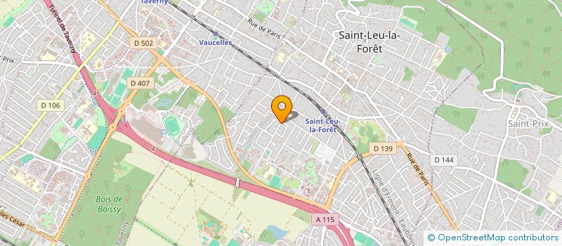 localisation de l'entreprise SCI DE LA FORET  SAINT-LEU-LA-FORET