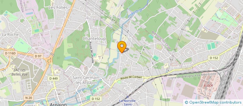 localisation de l'entreprise SCI DE LA FORET à SAINT-GERMAIN-LES-ARPAJON